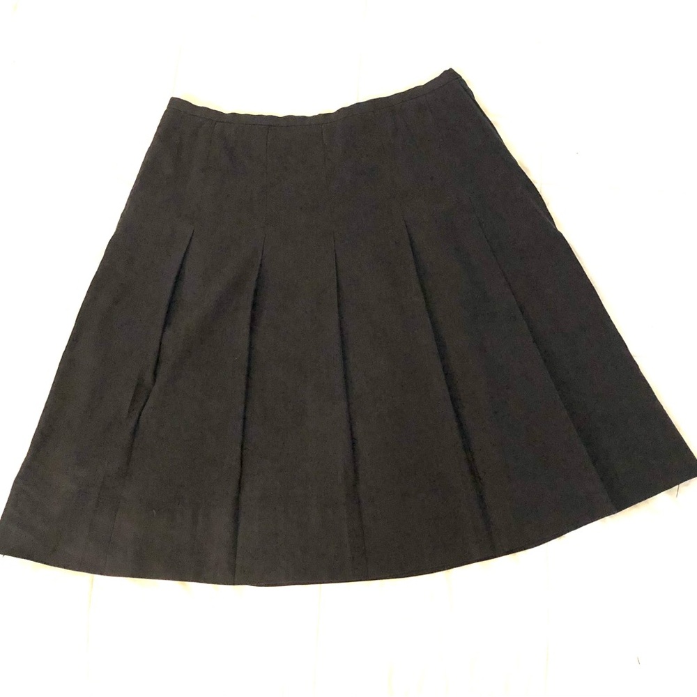 Navy Blue Cassis Pleated Skirt. Size 4.